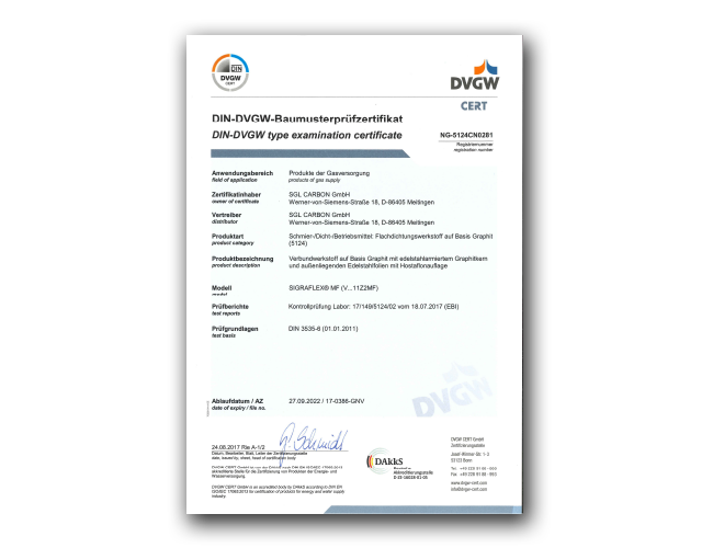 Certificato DVGW